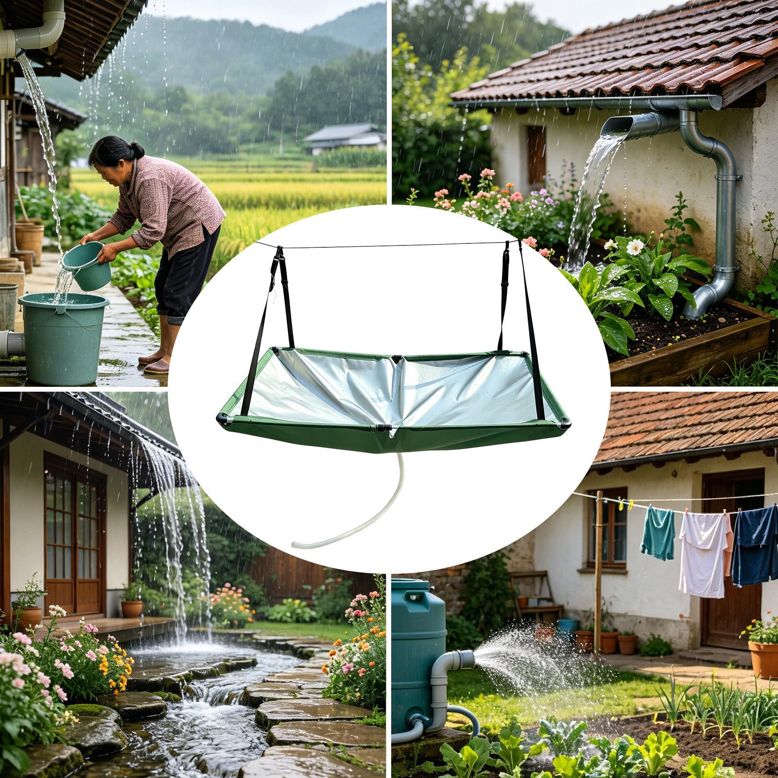 ผ้าดักน้ำพร้อมท่อกรองน้ำฝน สำห - Outdoor Camping Water Filter บทวิจารณ์และราคา
