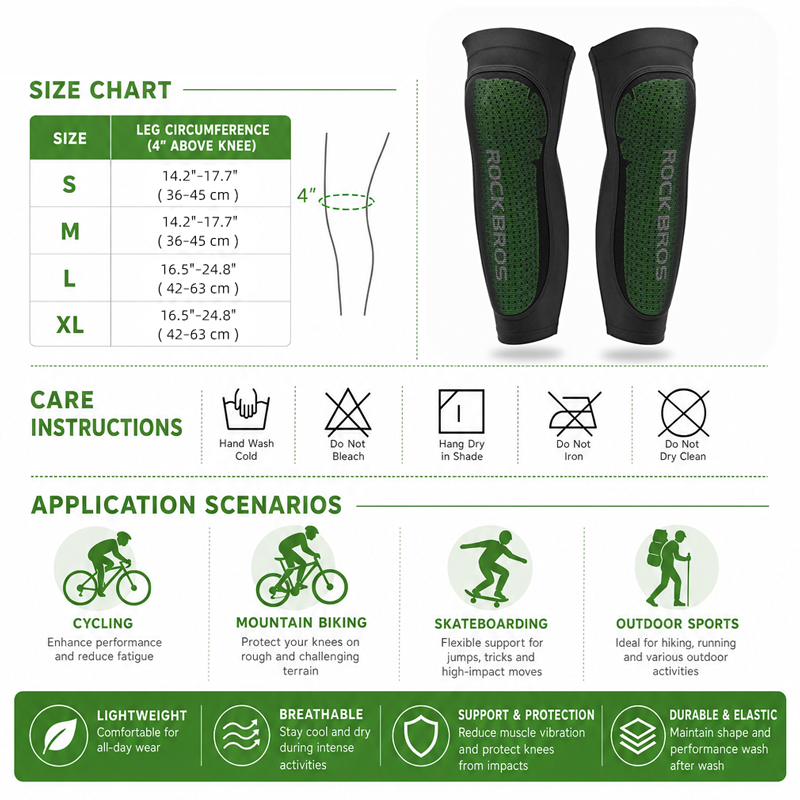 ROCKBROS สนับเข่าสำหรับขี่จักร - Outdoor Camping Gear บทวิจารณ์และราคา