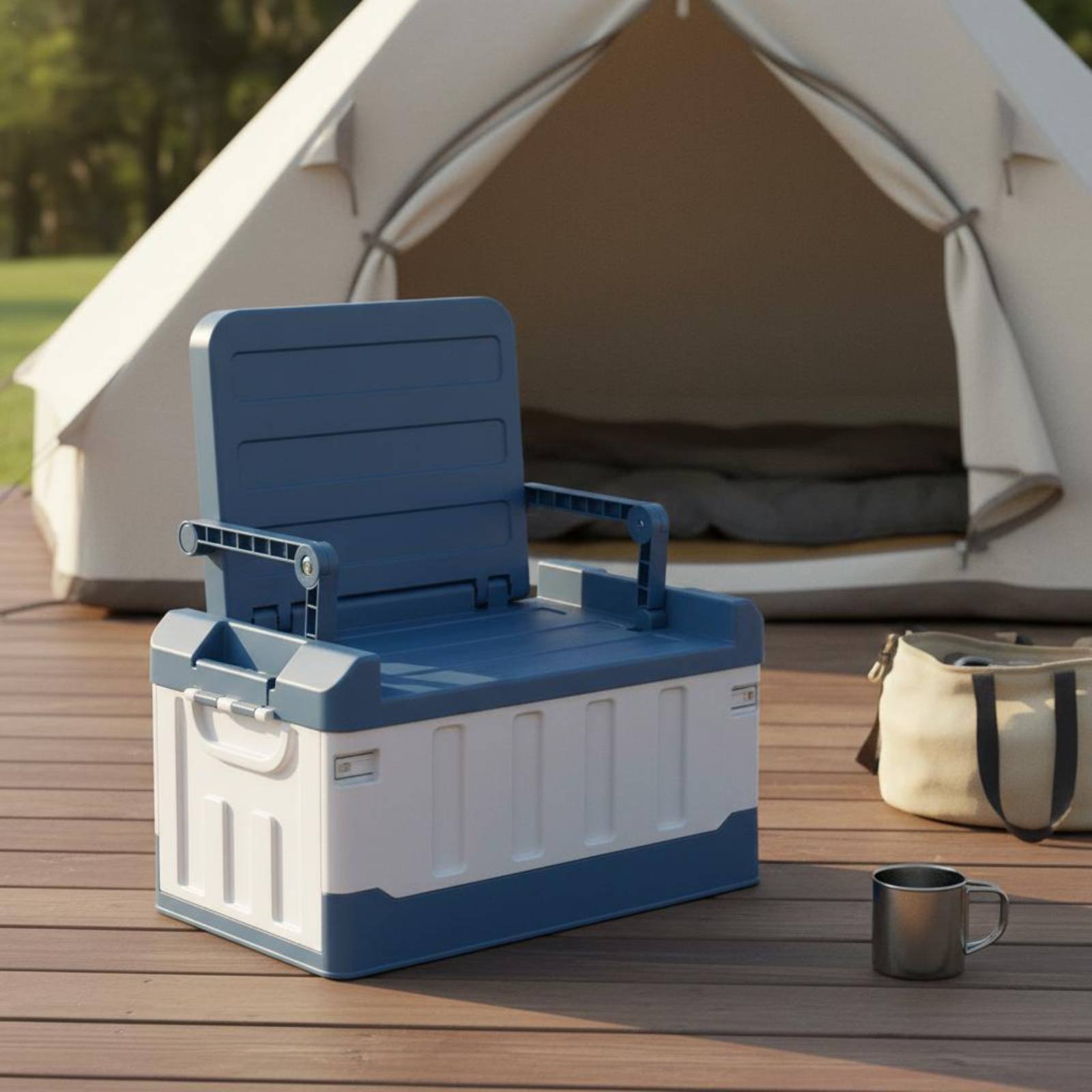 กล่องเก็บของแบบนั่งได้อเนกประส - Outdoor Camping Gear บทวิจารณ์และราคา