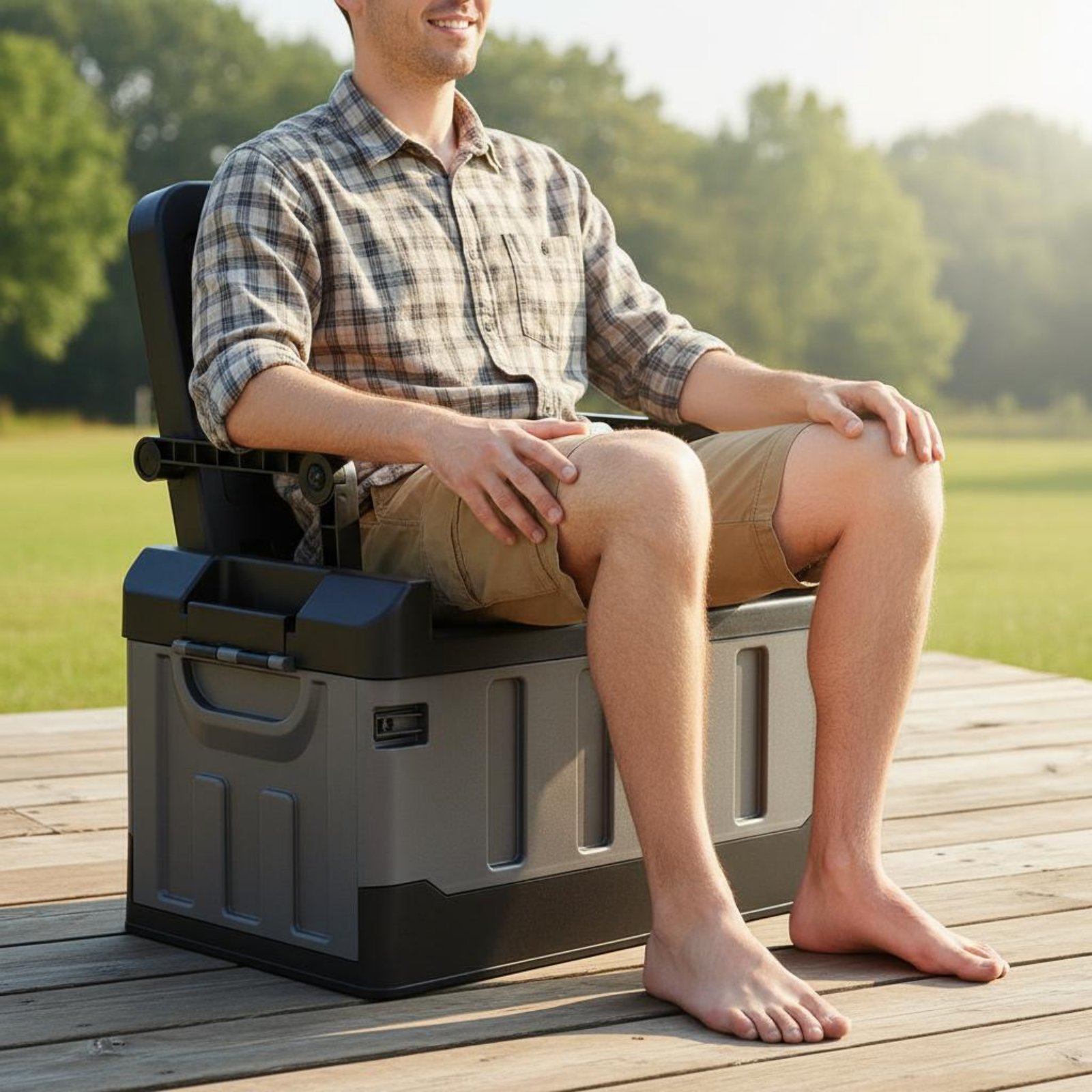 กล่องเก็บของแบบนั่งได้อเนกประส - Outdoor Camping Gear บทวิจารณ์และราคา