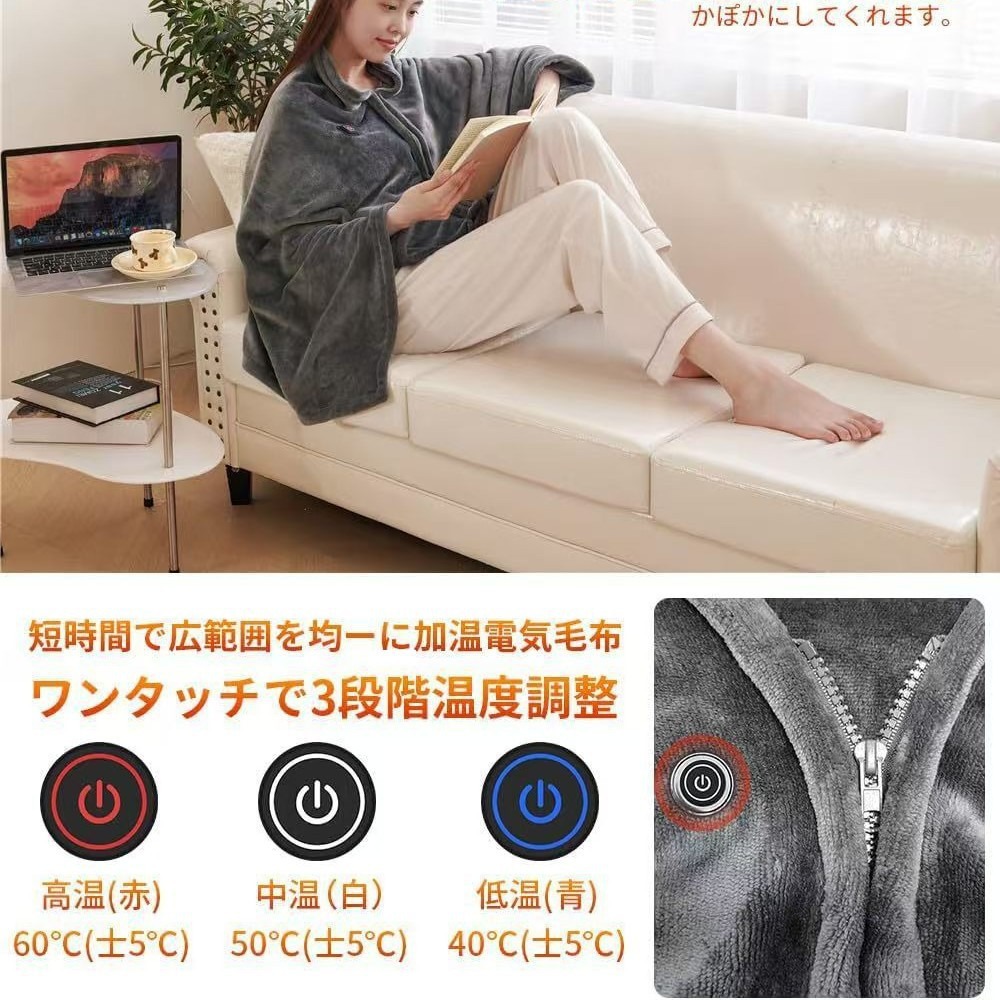 ผ้าคลุมไหล่ไฟฟ้า NewUSB รุ่นปี - Outdoor Camping Heated Blanket บทวิจารณ์และราคา