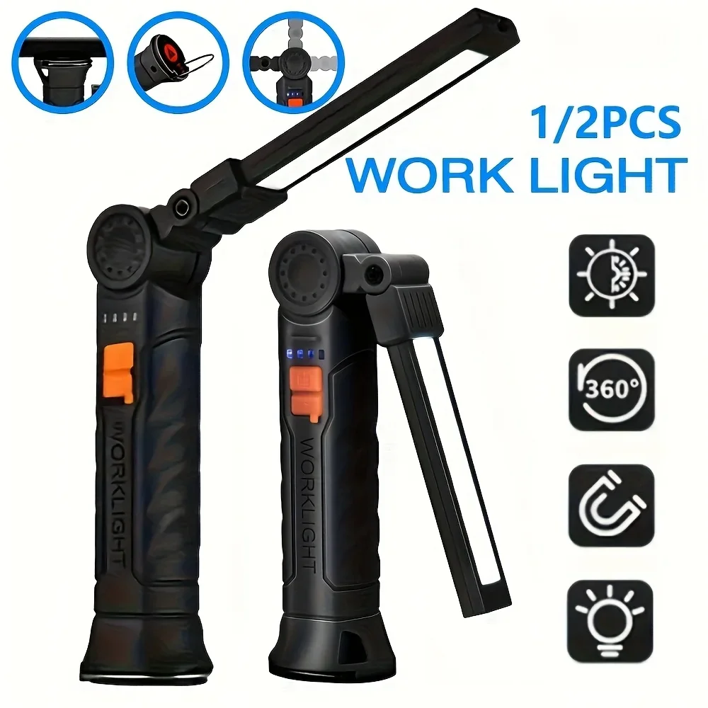ไฟฉาย LED แบบพกพา COB แบบชาร์จ - Outdoor Camping Lamp บทวิจารณ์และราคา