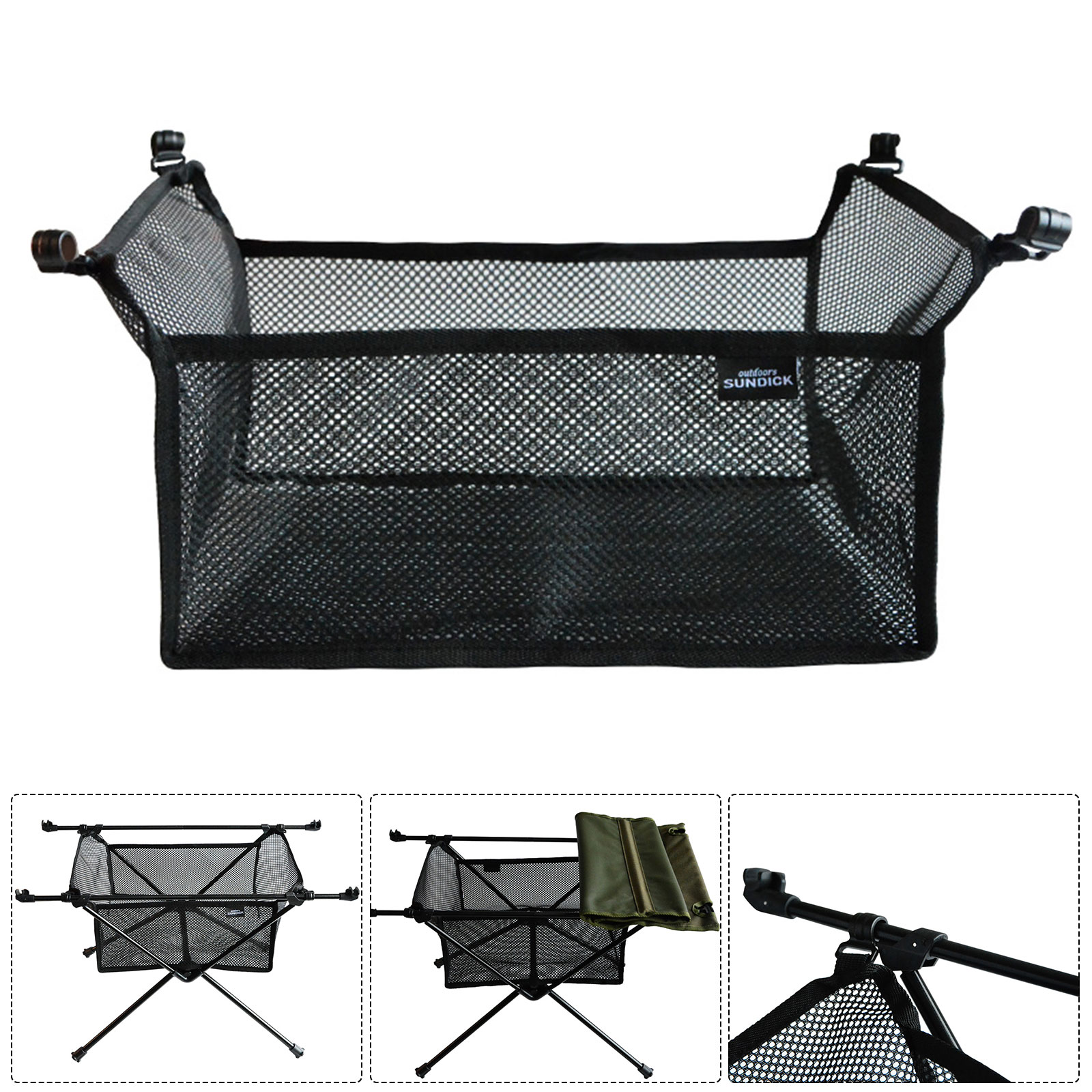 ตาข่ายเก็บของใต้โต๊ะพับได้สำหร - Outdoor Camping Table With Storage บทวิจารณ์และราคา
