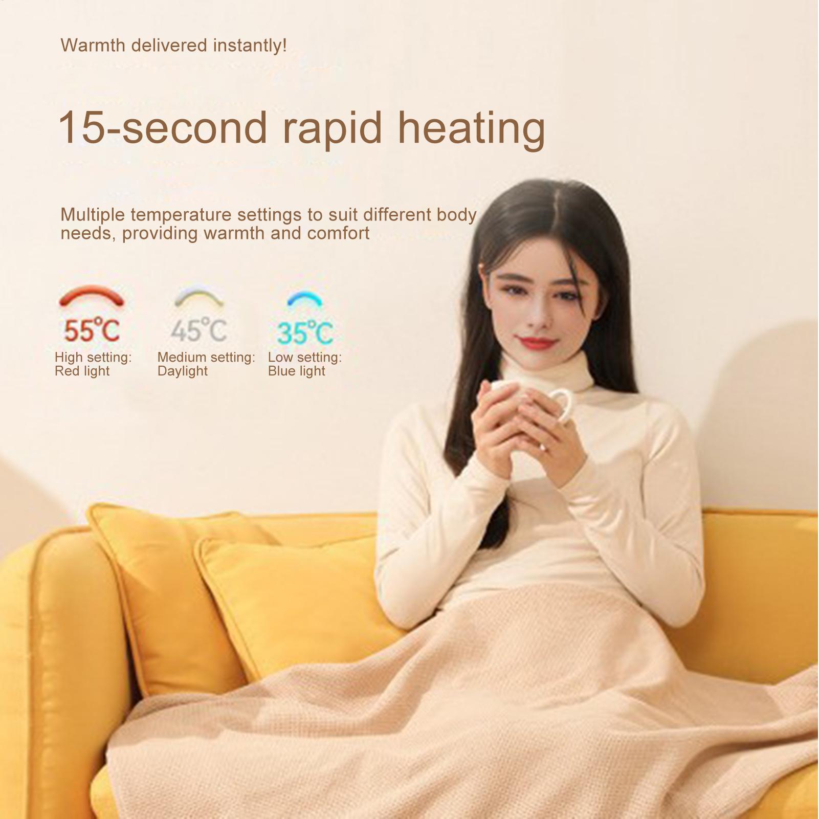 ผ้าห่มอุ่น USB ปิดอัตโนมัติ ผ้ - Outdoor Camping Heated Blanket บทวิจารณ์และราคา
