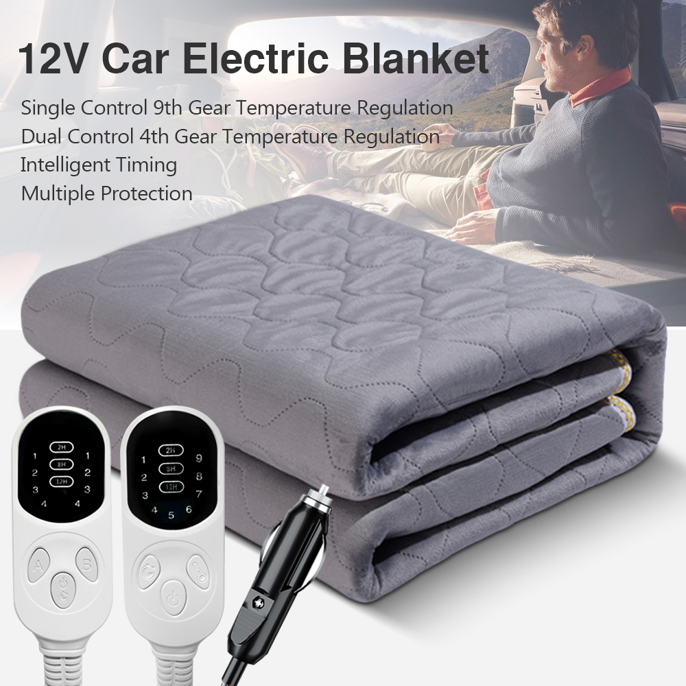 ผ้าห่มไฟฟ้าในรถยนต์ 12V ปรับระ - Outdoor Camping Heated Blanket บทวิจารณ์และราคา