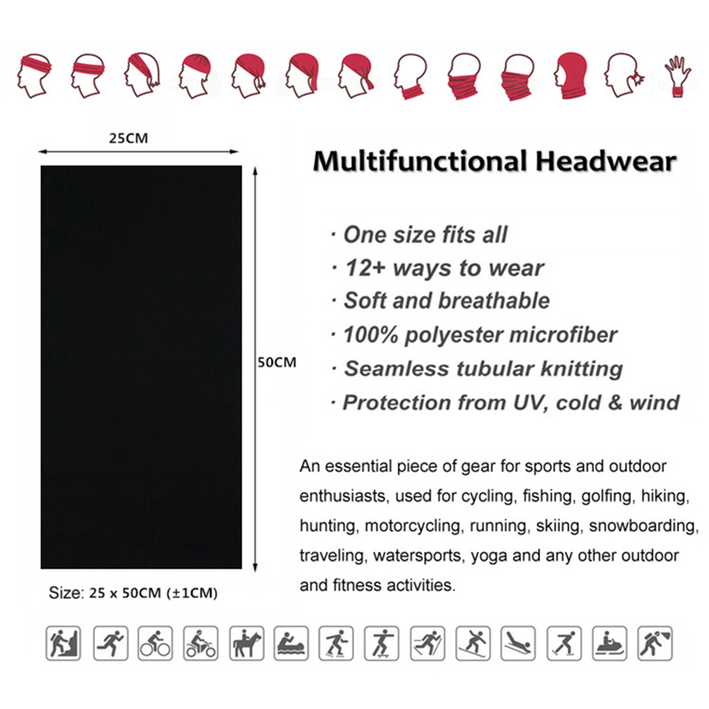 ไม่มีรอยต่อสีทึบ Bandanas ผู้ช - Outdoor Camping Gear บทวิจารณ์และราคา