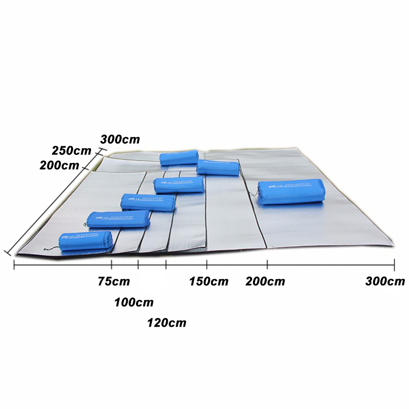 Camping Mat โฟมฟอยล์ผ้าห่มอลูม - Outdoor Camping Heated Blanket บทวิจารณ์และราคา