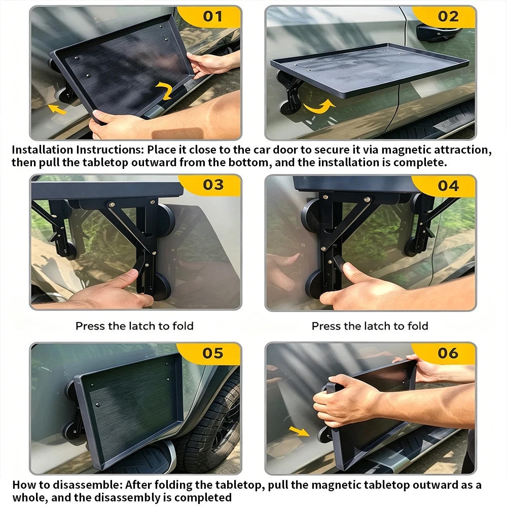 ถาดวางของแบบพับได้สำหรับประตูร - Outdoor Camping Cooking Table บทวิจารณ์และราคา