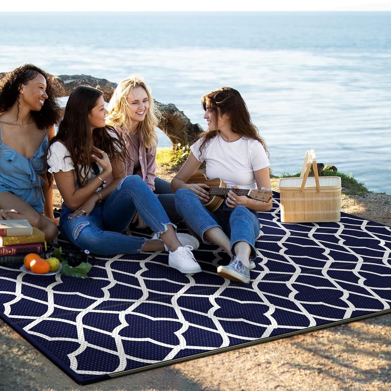 พรมปูพื้นสำหรับเต็นท์ RV พรมปิ - Outdoor Camping Rugs บทวิจารณ์และราคา
