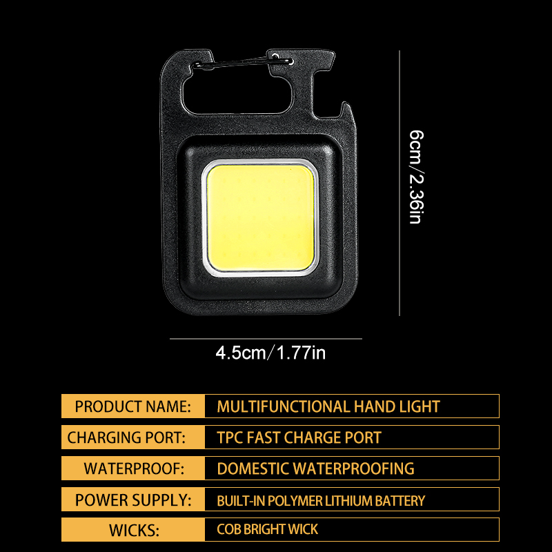 ไฟฉายพวงกุญแจ MINI COB สว่างพิ - Outdoor Camping Lamp บทวิจารณ์และราคา