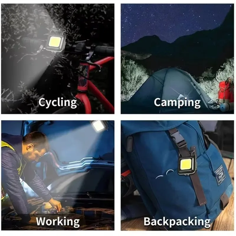 ไฟฉายพวงกุญแจ MINI COB สว่างพิ - Outdoor Camping Lamp บทวิจารณ์และราคา