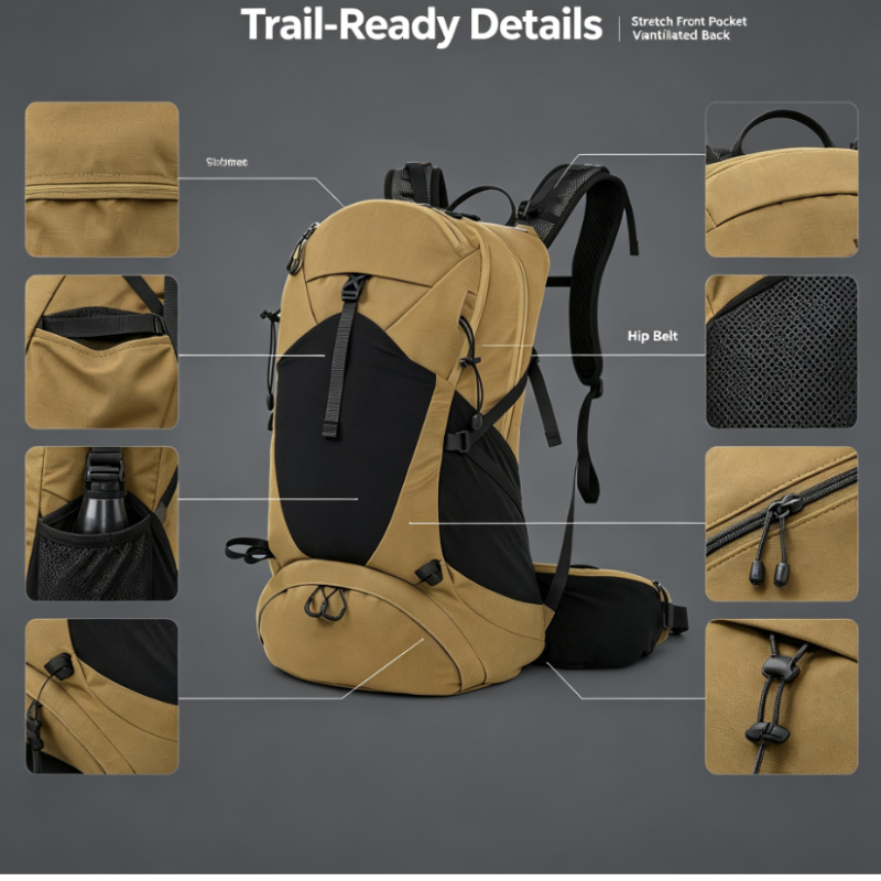 กระเป๋าเป้เดินป่าขนาดใหญ่ กันน - Outdoor Camping Backpack บทวิจารณ์และราคา