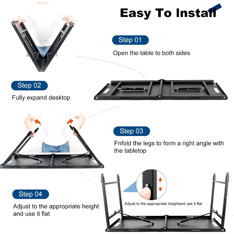 โต๊ะแคมป์ปิ้งแบบพับได้ ปรับระด - Outdoor Camping Cooking Table บทวิจารณ์และราคา