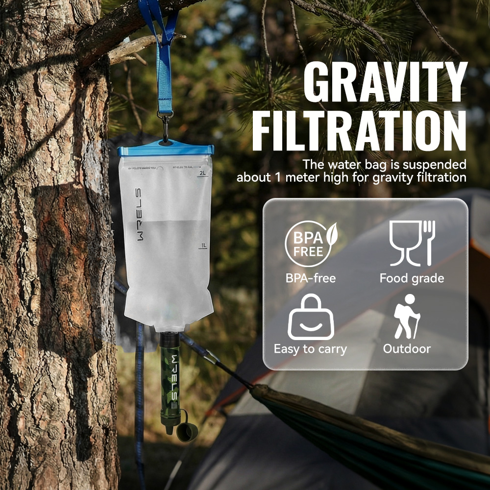 WRELS ชุดกรองน้ำแบบพกพาสำหรับก - Outdoor Camping Water Filter บทวิจารณ์และราคา