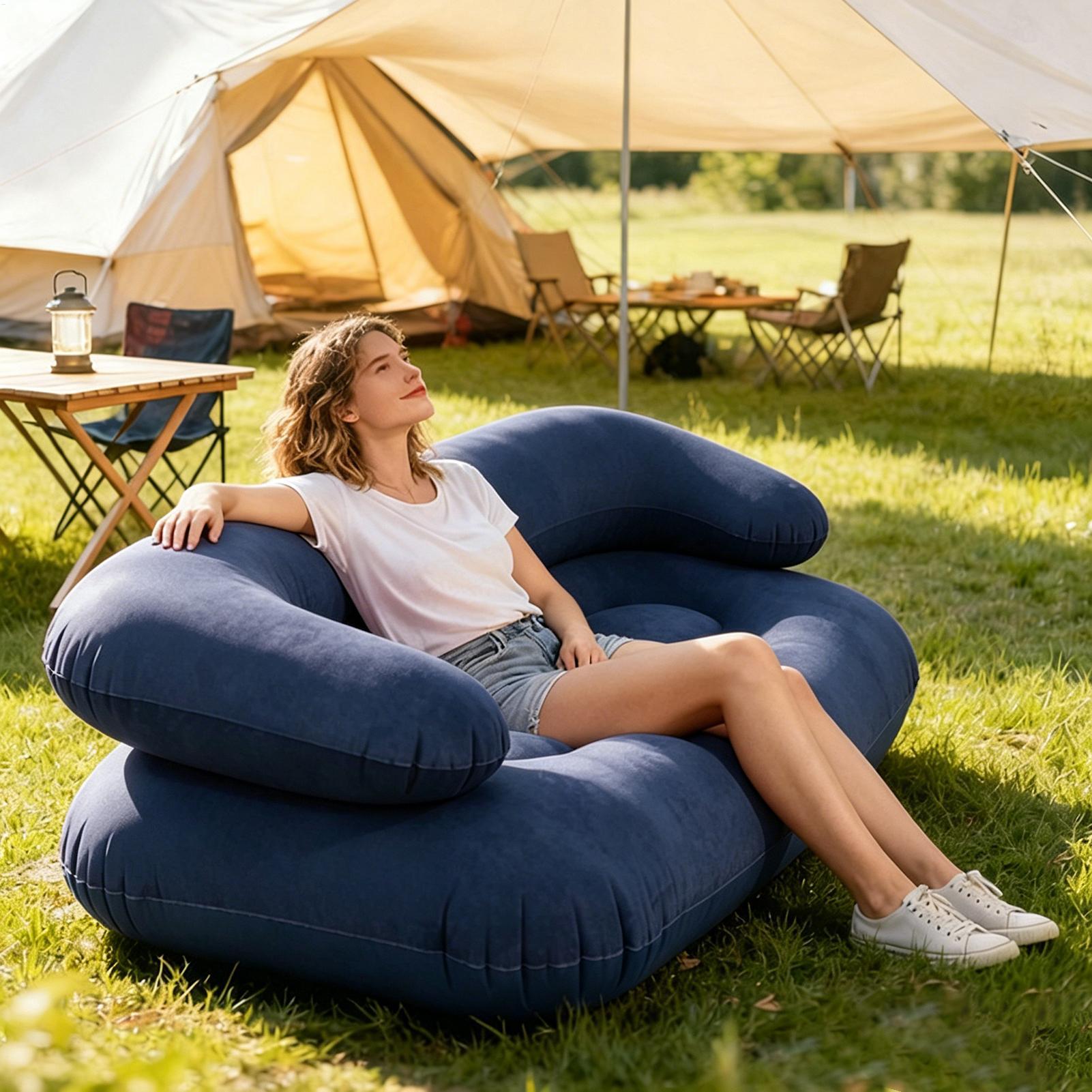 โซฟาเป่าลมสำหรับตั้งแคมป์ โซฟา - Outdoor Camping Decke บทวิจารณ์และราคา