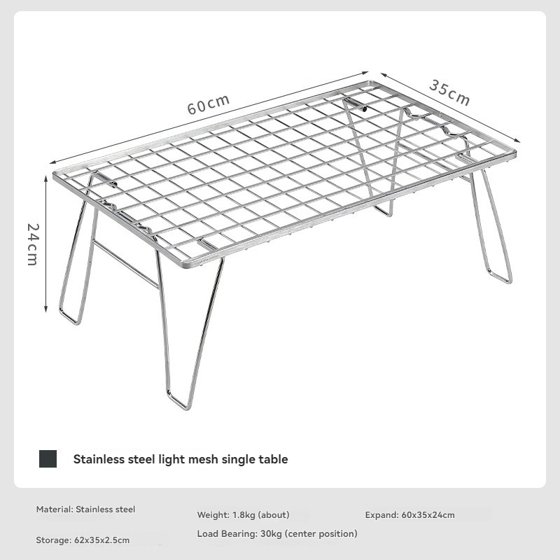 CAMPINGMOON โต๊ะเก็บของน้ำหนัก - Outdoor Camping Table With Storage บทวิจารณ์และราคา