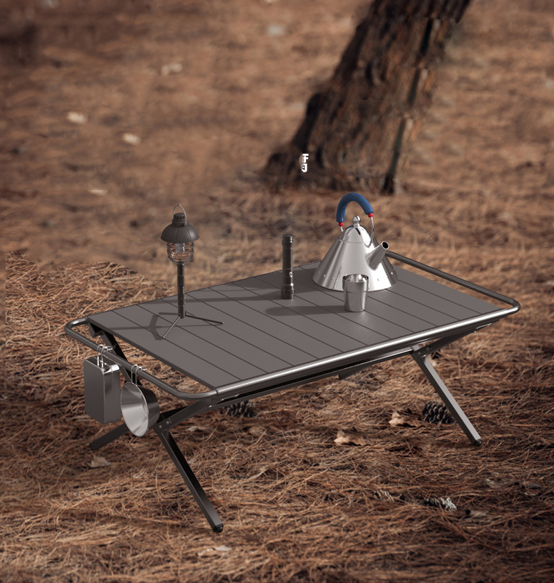 โต๊ะข้างสำหรับตั้งแคมป์แบบพกพา - Outdoor Camping Cooking Table บทวิจารณ์และราคา