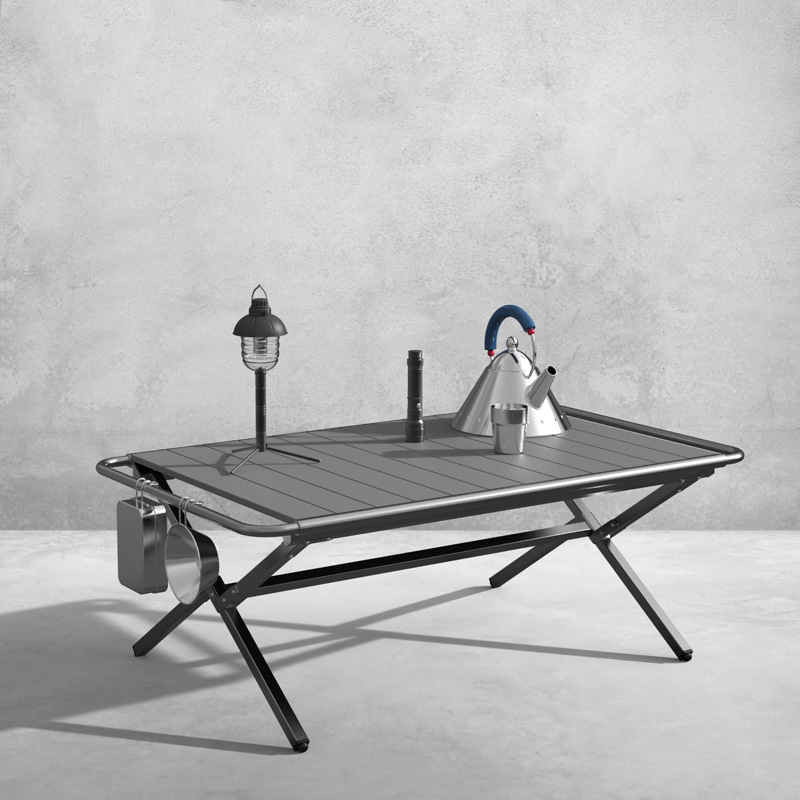 โต๊ะข้างสำหรับตั้งแคมป์แบบพกพา - Outdoor Camping Cooking Table บทวิจารณ์และราคา